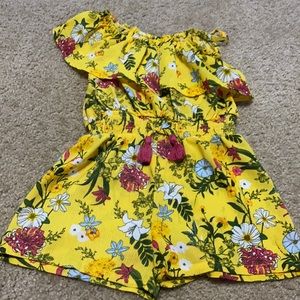 Little girl floral jumper